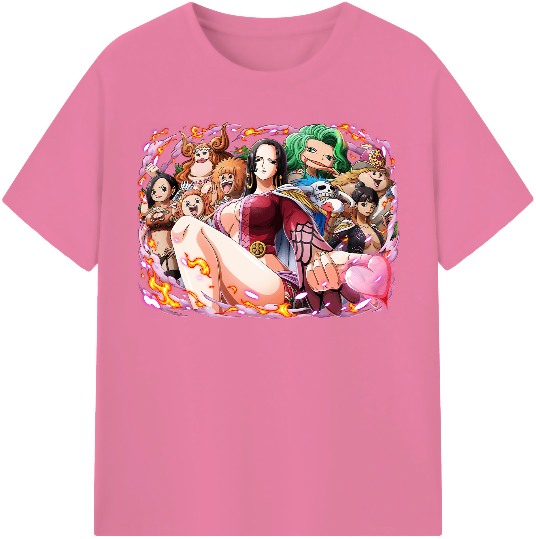 ワンピース ボア・ハンコック ONE PIECE Boa·Hancock 綿100％半袖Tシャツ（フロントプリント）